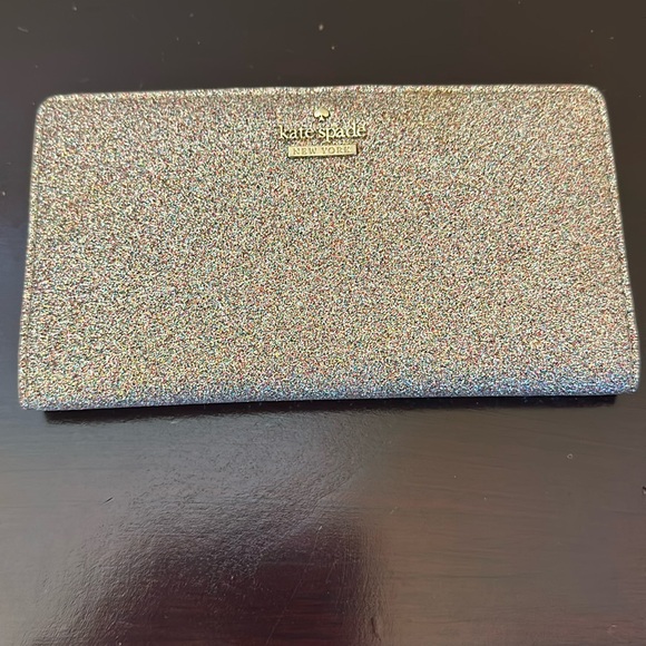 kate spade Accessories - Kate Spade New York pink glitter wallet. Good condition.